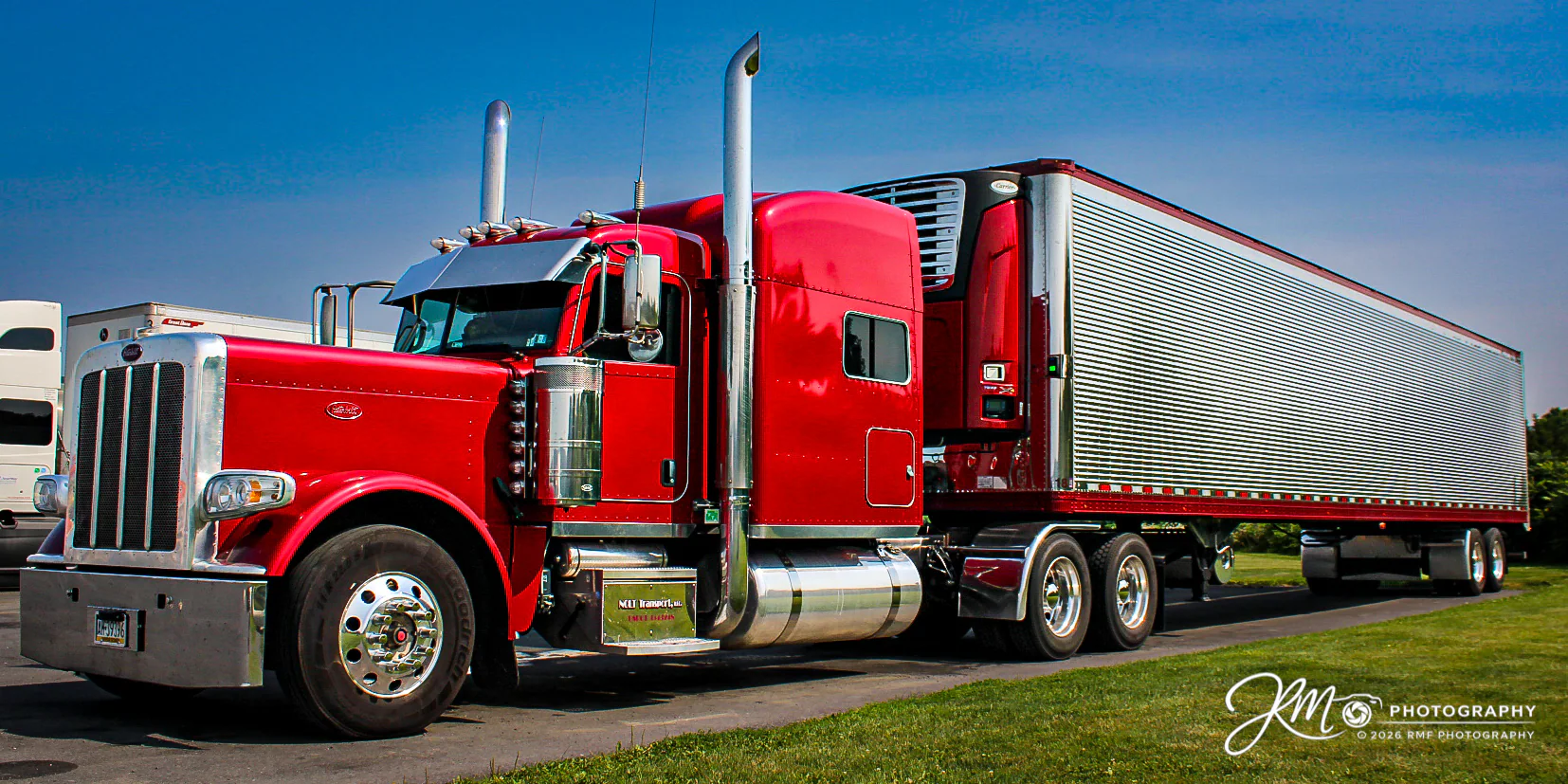 Red Peterbilt big rig photographed by RMF Photography