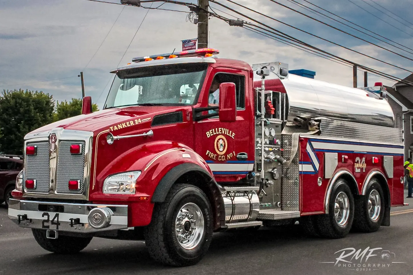 Red heavy rescue tow truck photographed by RMF Photography