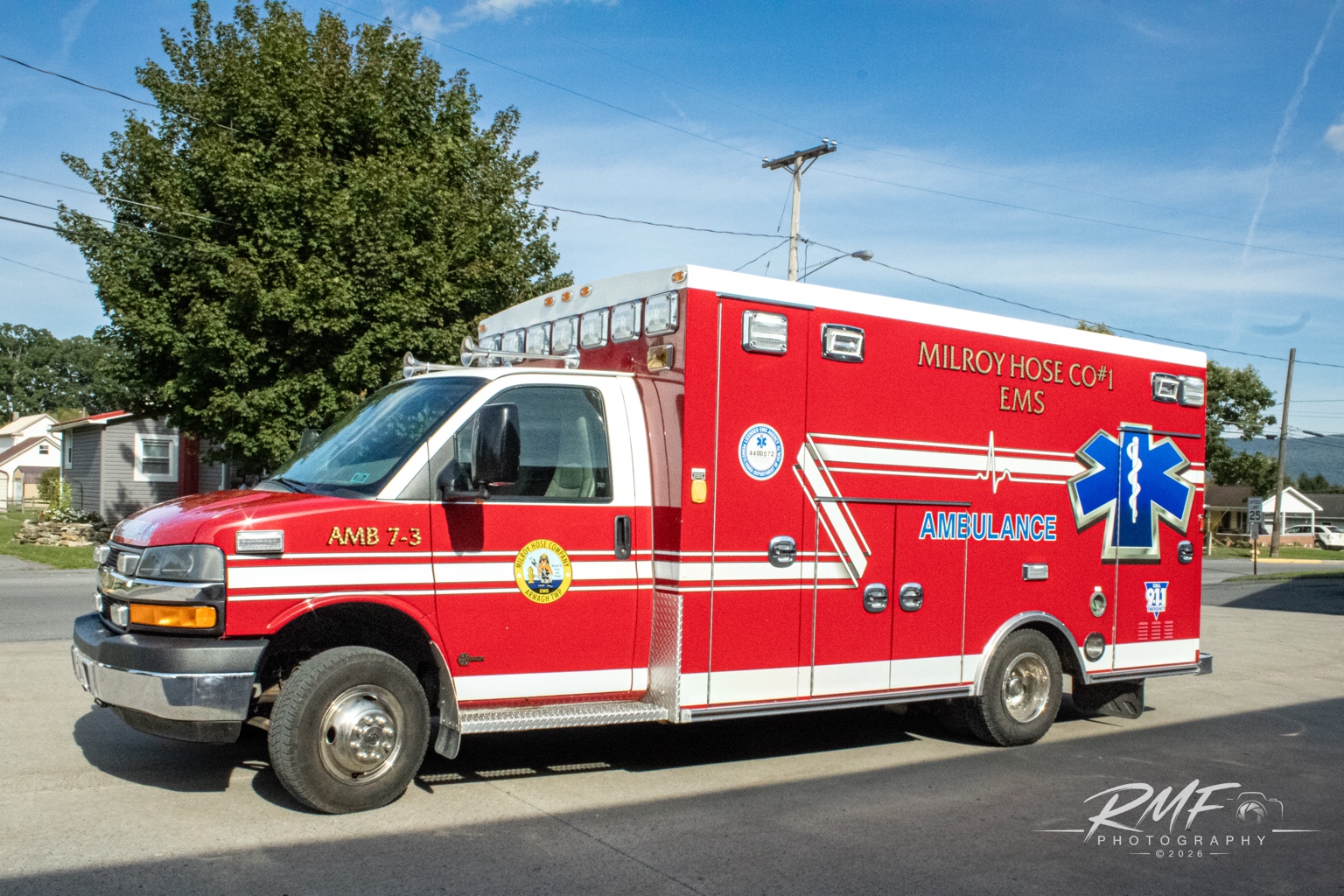 Milroy Hose Company Ambulance 7-3 photographed by RMF Photography