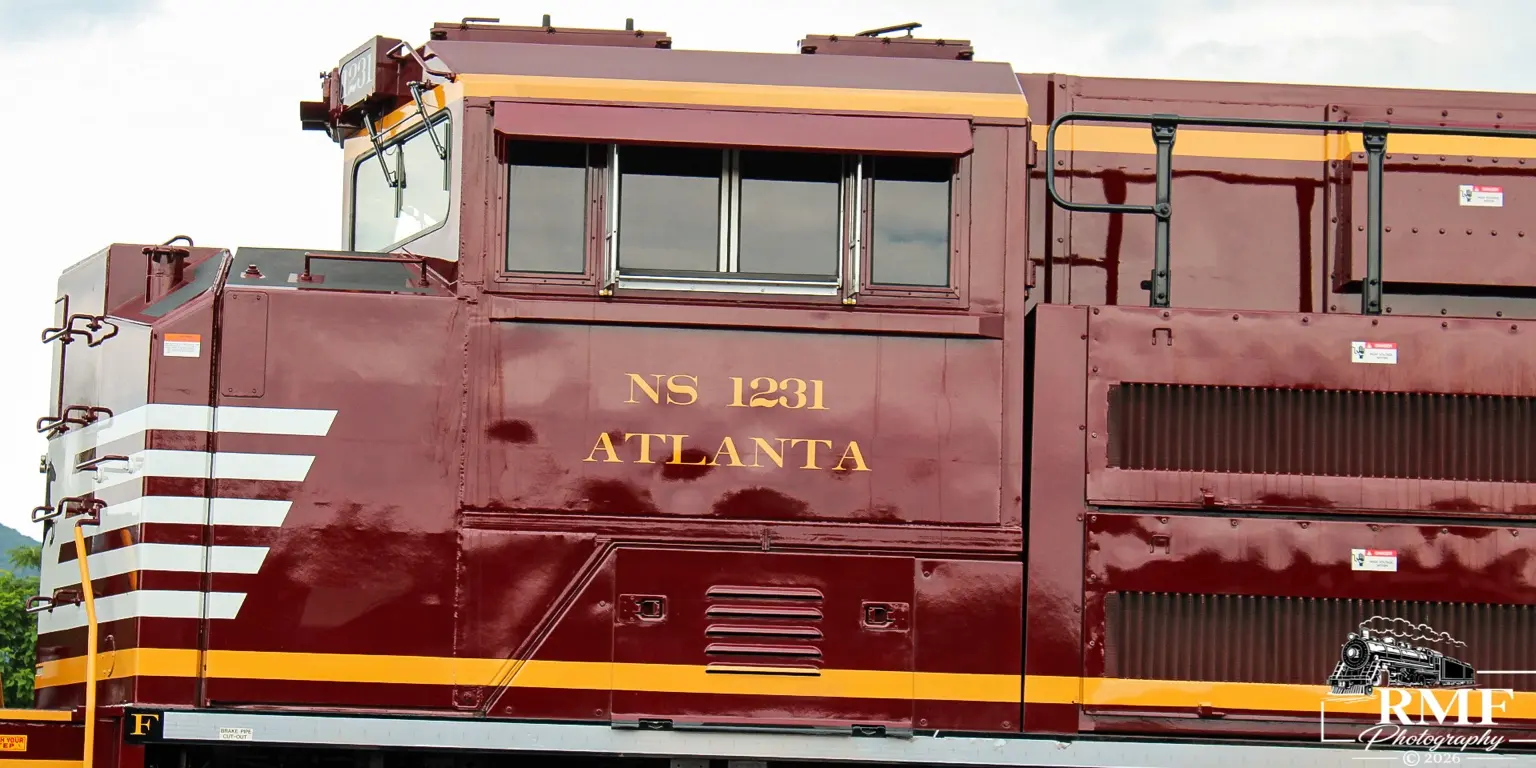 Norfolk Southern 1231 Atlanta cab detail